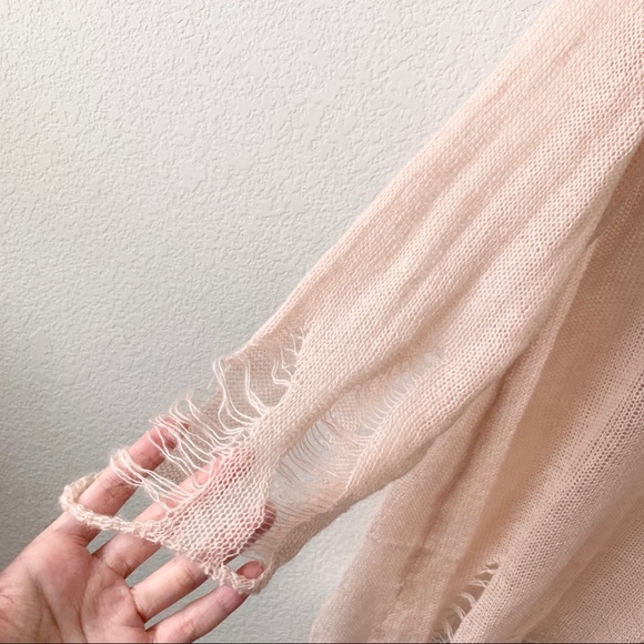 NWOT Dice knit distressed sweater - Picture 3 of 6